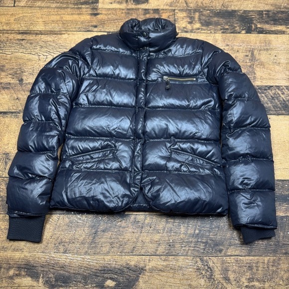 Lucky‎ Brand Puffer Jacket Lightweight Down Filled Coat Winter Black Size S - Picture 1 of 7